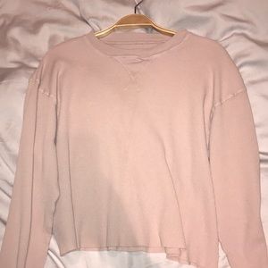 Pink Waffle Knit Brandy Melville Sweater